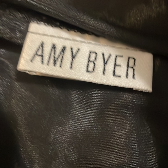 Y2K Amy Byer dress pants black belted girls size 8 10 Medium - Picture 6 of 9